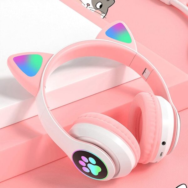 Zayraz Wireless Cat Headphones Pink