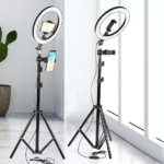 45cm LED Selfie Ring Light 18 inch + 7.5 ft Metal Stand