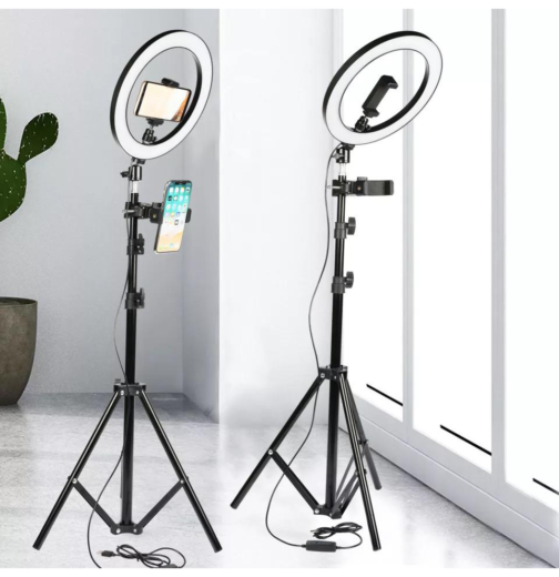 45cm LED Selfie Ring Light 18 inch + 7.5 ft Metal Stand