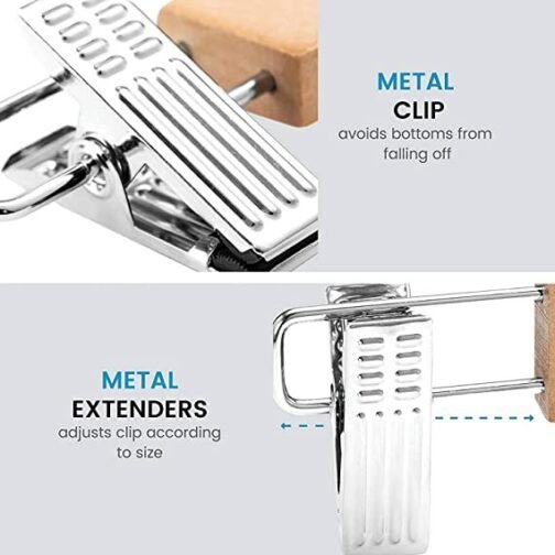 Wooden Clipper Hangers | Durable Clothes Hangers - Image 7