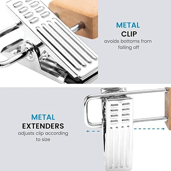 Wooden Clipper Hangers | Durable Clothes Hangers - Image 7