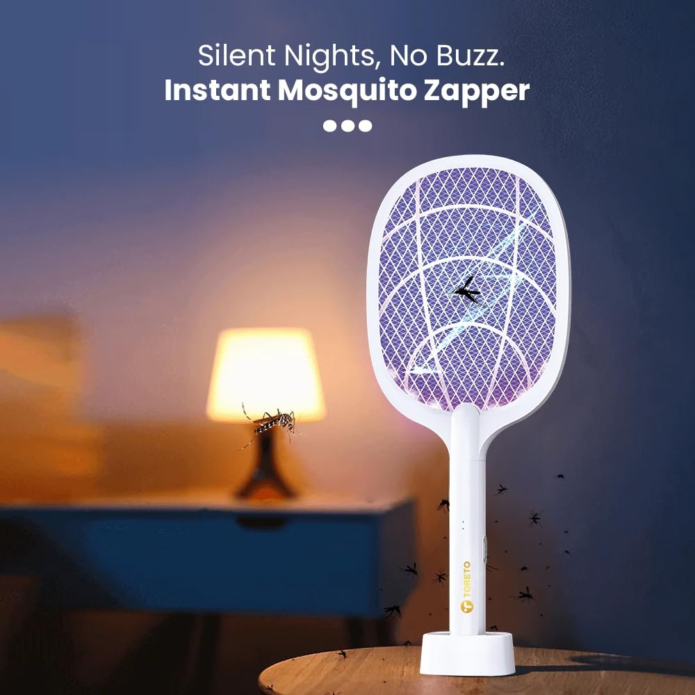 2 In 1 Rechargeable Mosquito Killer Racket and Night Lamp - Image 7