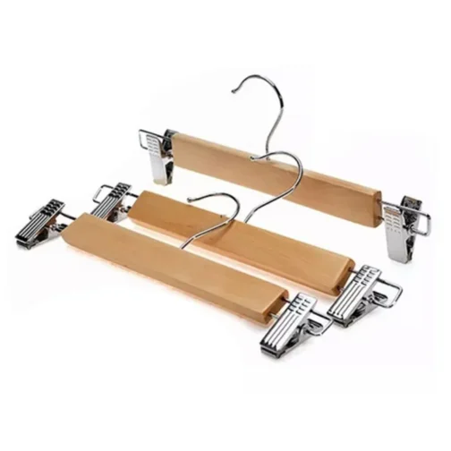 Wooden Clipper Hangers | Durable Clothes Hangers
