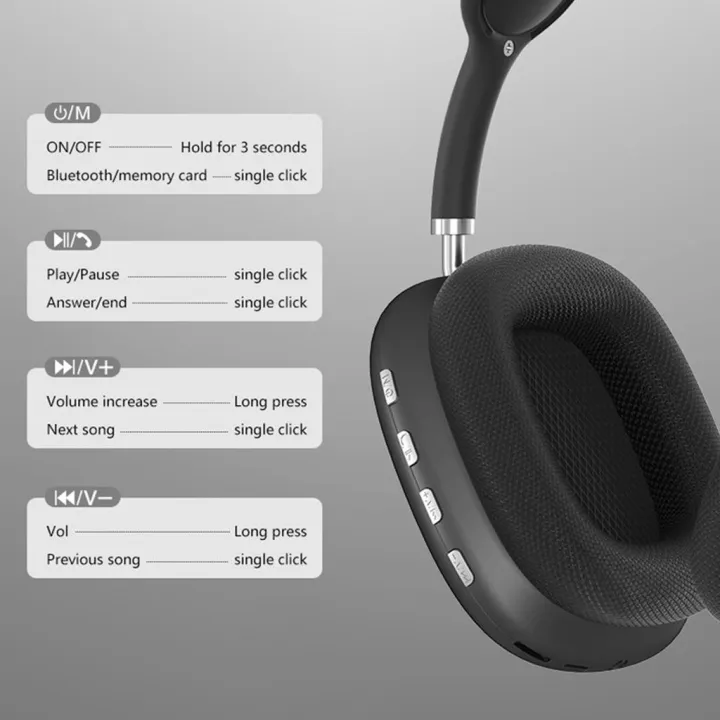 P9 Headphones | Wireless Bluetooth Headphones - Image 9