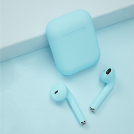 I12 TWS Wireless Blue Earbuds