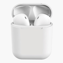 I12 TWS Wireless White Earbuds