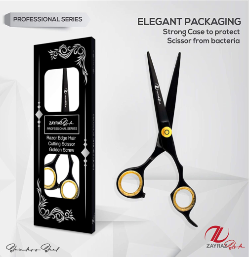 Professional Barber Razor Edage Hair Cutting Scissors1