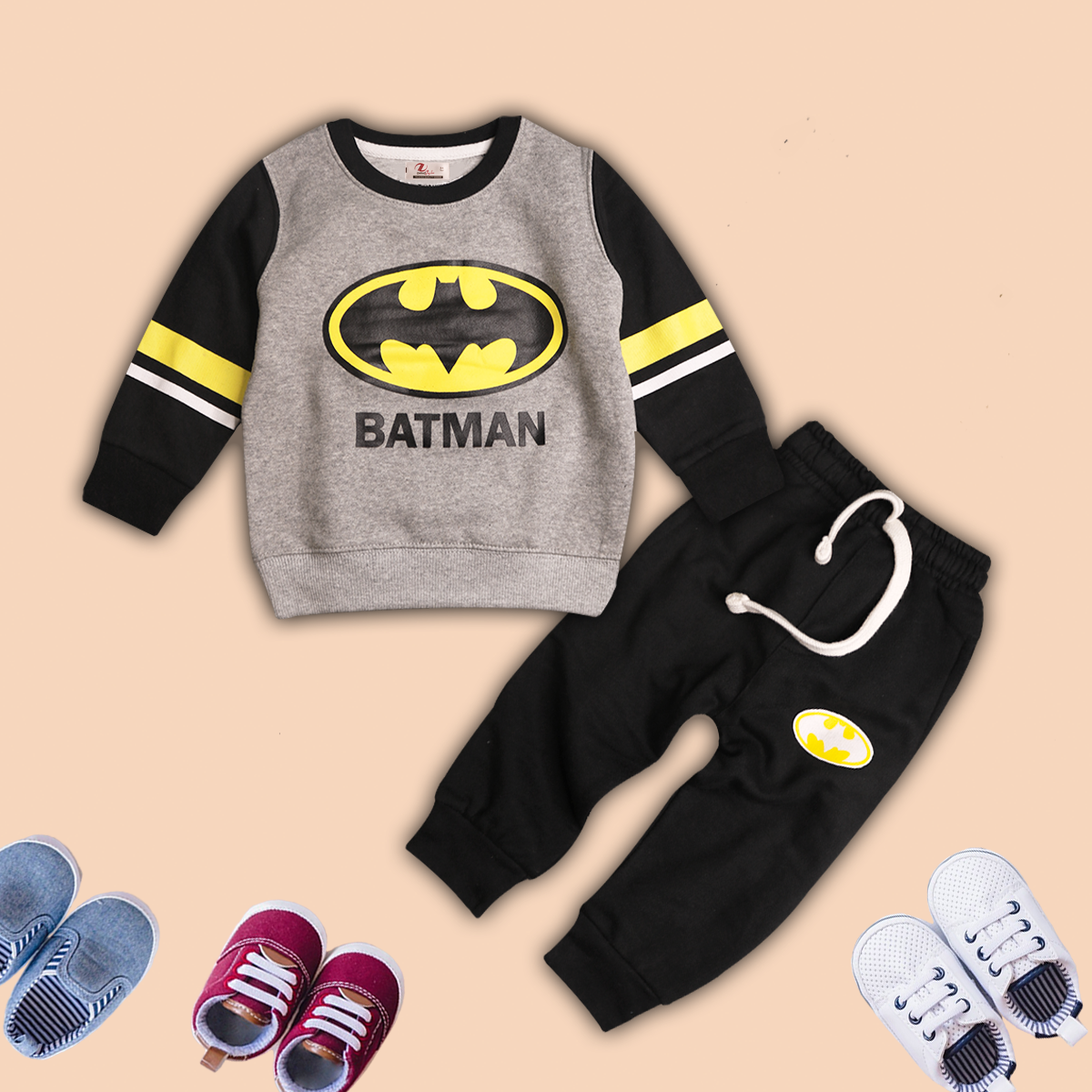 Zayraz Gray-Black Batman Track Suit