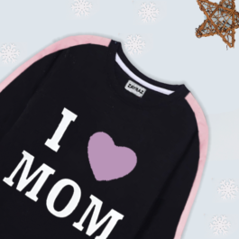 Zayraz I Love Mom-Dad Printed Track Suit