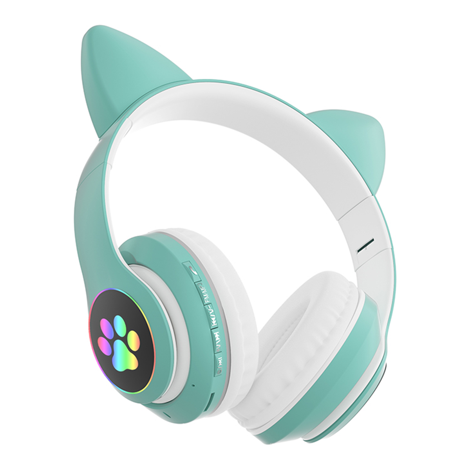 Zayraz Wireless Cat Headphones Green