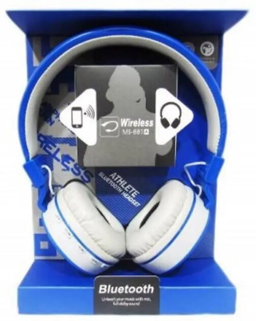 MS-881 Bluetooth Headphone Blue