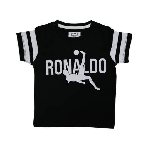 Ronaldo Inspired Black Summer Set for Boys - Image 3