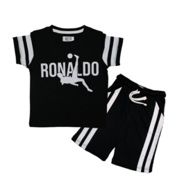 Ronaldo Inspired Black Summer Set for Boys
