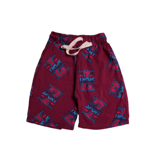 Sporty Maroon Summer Linen Co-Ord Set - Image 4