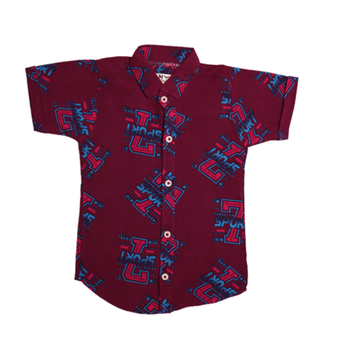 Sporty Maroon Summer Linen Co-Ord Set - Image 3