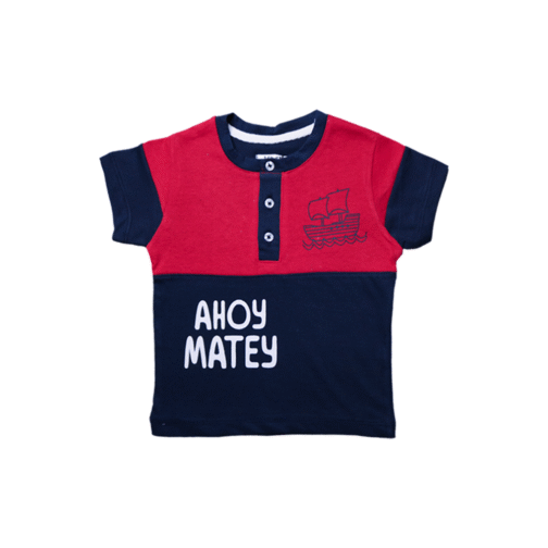 Ahoy Matey" Nautical T-Shirt & Shorts Set - Image 4