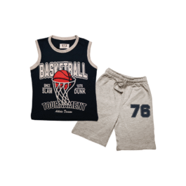 Boys’ Sleeveless Basketball Tournament Outfit