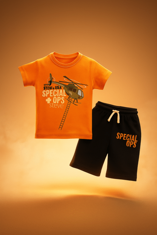 Special Ops Helicopter T-Shirt & Shorts Set
