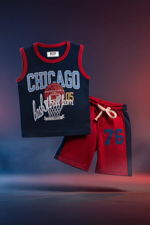 Chicago Basketball Sleeveless T-Shirt & Shorts Set