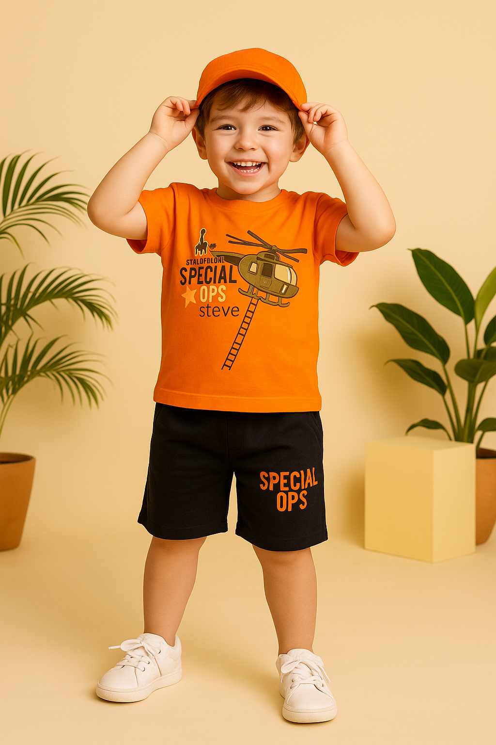 Special Ops Helicopter T-Shirt & Shorts Set