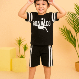 Ronaldo Inspired Black Summer Set for Boys