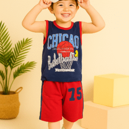 Chicago Basketball Sleeveless T-Shirt & Shorts Set