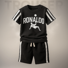 Ronaldo Inspired Black Summer Set for Boys