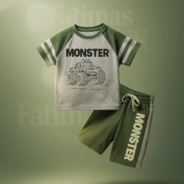 Monster Truck Kids T-Shirt & Shorts Set