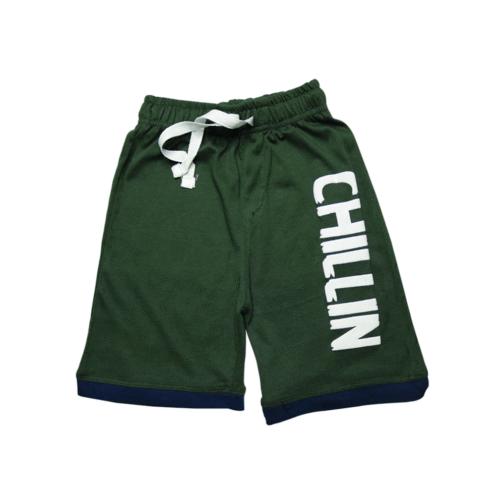 Boys’ Summer "CHILLIN" Printed T-Shirt & Shorts Set