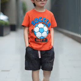 Soccer Dept. T-Shirt & Polka Shorts Set for Boys
