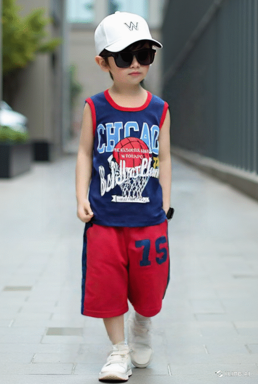 Chicago Basketball Sleeveless T-Shirt & Shorts Set