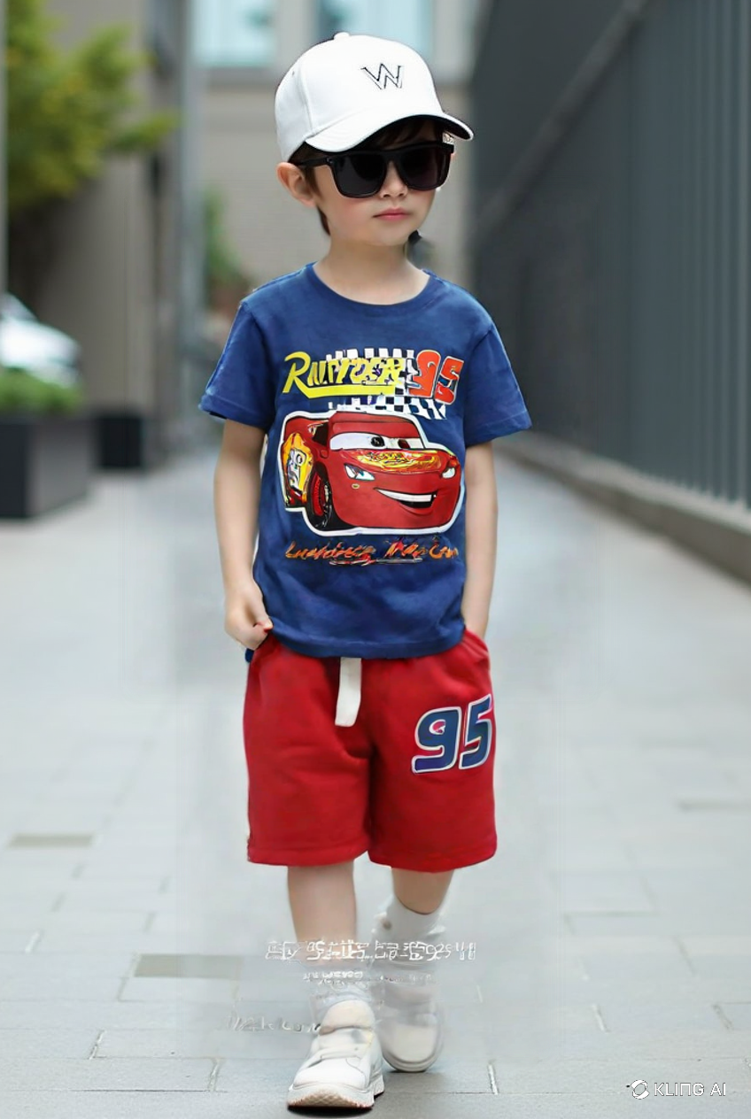 Lightning McQueen "Rusteze 95" T-Shirt & Shorts Set