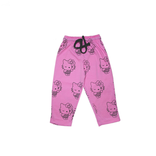 Hello Kitty Ruffle Sleeve T-Shirt & Printed Pajama Set - Image 5