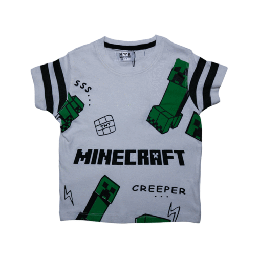 Boys’ “Minecraft Creeper” Summer Outfit Set - Image 3