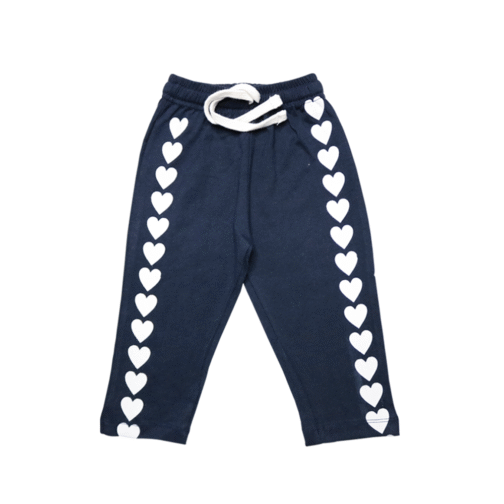 Sunny Bunny Ruffle Top & Heart Jogger Set