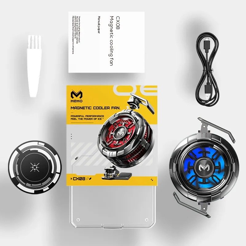 MEMO CX07,CX08,CX15,CX20 Magnetic Phone Radiator Phone Cooling Fan for PUBG Mobile - Image 5